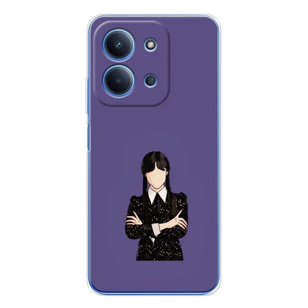 Чехол с принтом «Уэнздей в черном» для Xiaomi Poco C85 Чехол с принтом «Уэнздей в черном» для Xiaomi Poco C85