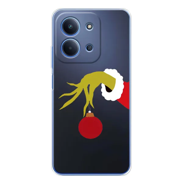 Чехол с принтом «Гринч с игрушкой» для Xiaomi Poco C85 Чехол с принтом «Гринч с игрушкой» для Xiaomi Poco C85