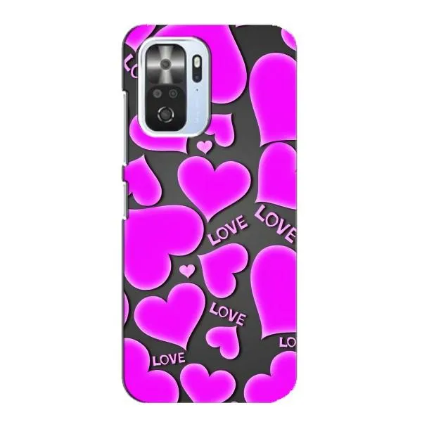 Чехол с принтом «Pink hearts» для Xiaomi POCO F3