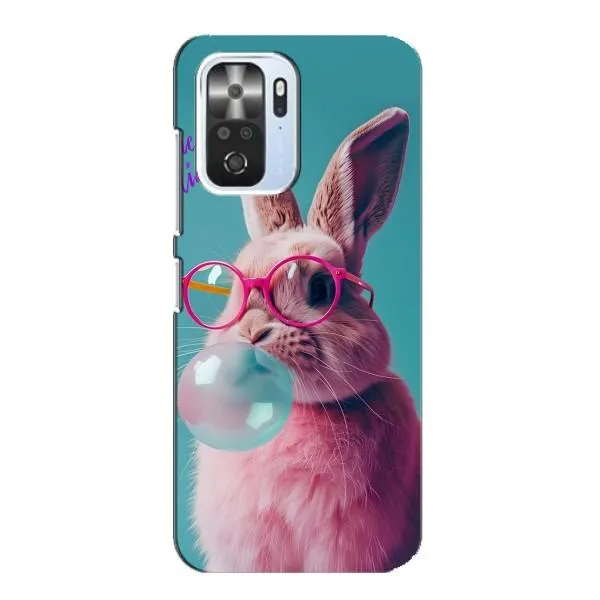 Чехол с принтом «Кролик в очках» для Xiaomi POCO F3