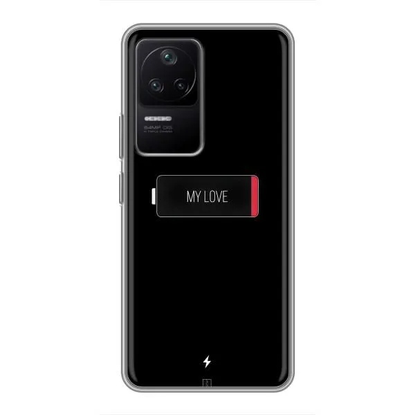 Чехол с принтом «Love battery» для Xiaomi POCO F4 (5G) Чехол с принтом «Love battery» для Xiaomi POCO F4 (5G)