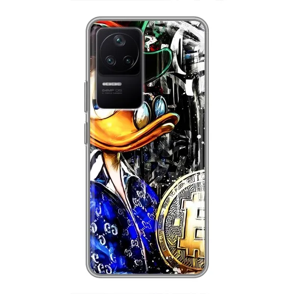 Чехол с принтом «Биткойн Скрудж» для Xiaomi POCO F4 (5G)