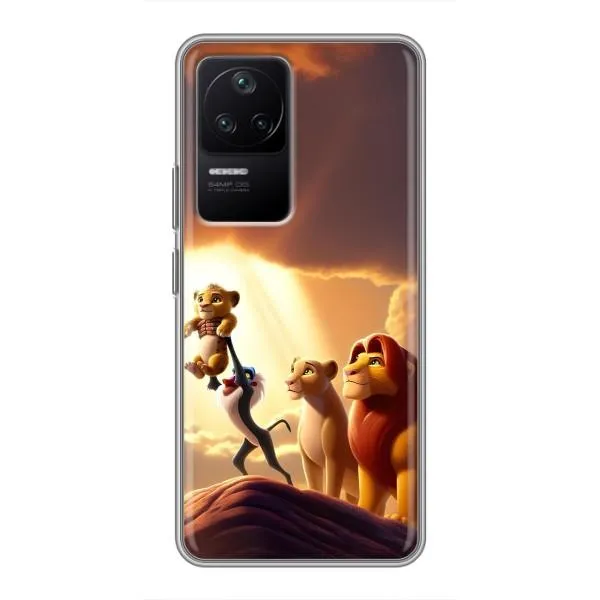 Чехол с принтом «Симба на презентации» для Xiaomi POCO F4 (5G)