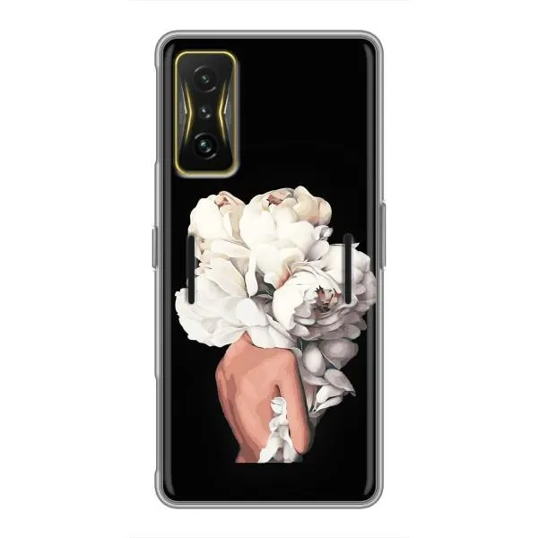 Чехол с принтом «Белые цветы» для Xiaomi POCO F4 GT