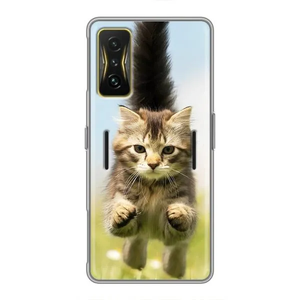 Чехол с принтом «Прыжок кота» для Xiaomi POCO F4 GT