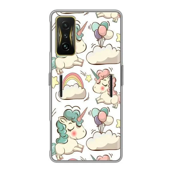 Чехол с принтом «Единорожки» для Xiaomi POCO F4 GT