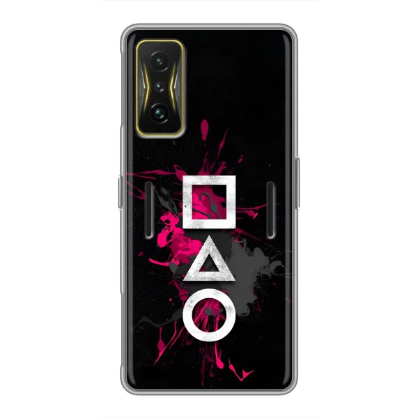 Чохол з принтом «Символи Гра кальмара» для Xiaomi POCO F4 GT Чохол з принтом «Символи Гра кальмара» для Xiaomi POCO F4 GT