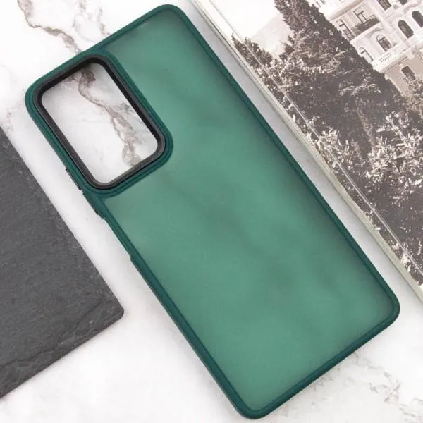 Чохол TPU+PC Lyon Frosted для Xiaomi Poco F5 Pro — Зелений — фото 4