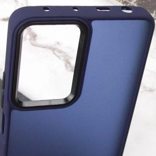 Чехол TPU+PC Lyon Frosted для Xiaomi Poco F5 Pro — Темно-синий — фото 5 Чехол TPU+PC Lyon Frosted для Xiaomi Poco F5 Pro — Темно-синий — фото 5