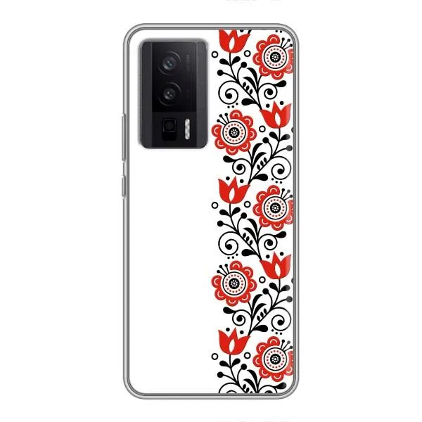 Чехол с принтом «Яркая вишиванка» для Xiaomi POCO F5 Pro Чехол с принтом «Яркая вишиванка» для Xiaomi POCO F5 Pro