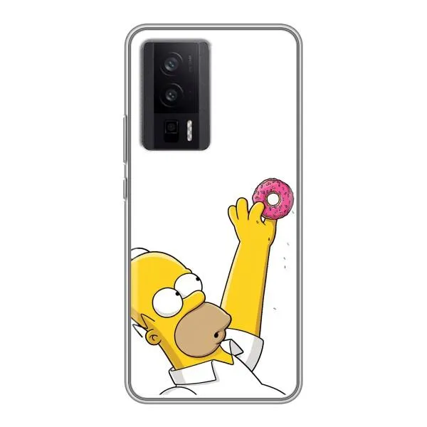 Чехол с принтом «Гомер с пончиком» для Xiaomi POCO F5 Pro