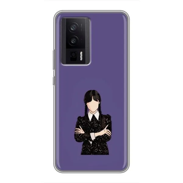 Чехол с принтом «Уэнздей в черном» для Xiaomi POCO F5 Pro