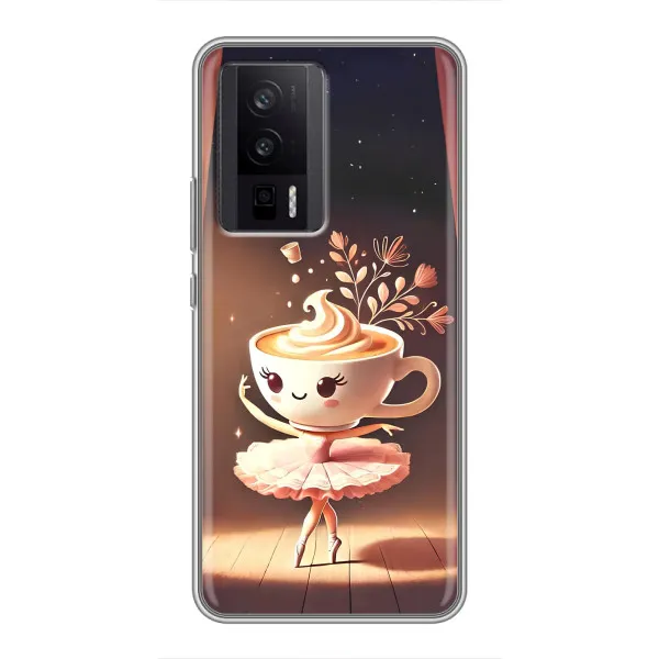 Чохол з принтом «Балерина капучина» для Xiaomi POCO F5 Pro