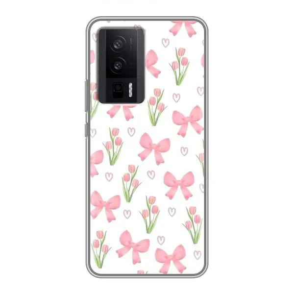 Чохол з принтом «Банти і квіти» для Xiaomi POCO F5 Pro