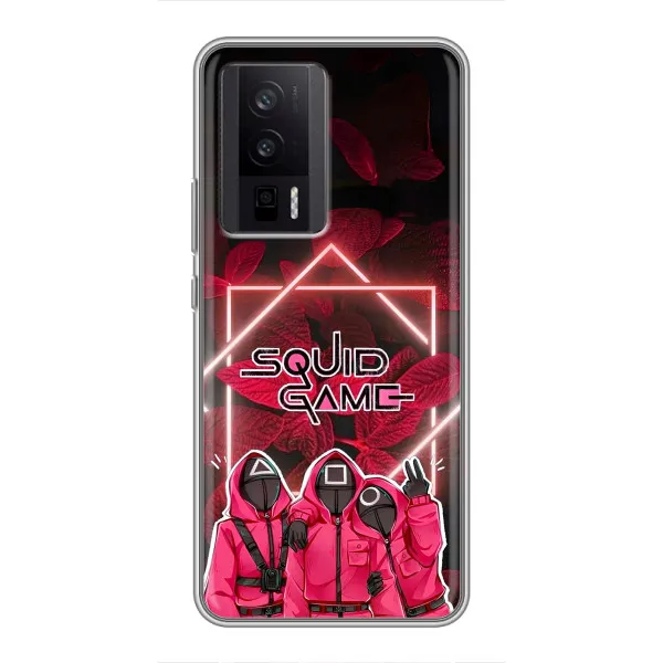 Чехол с принтом «Охранники Игра кальмара» для Xiaomi POCO F5 Pro Чехол с принтом «Охранники Игра кальмара» для Xiaomi POCO F5 Pro