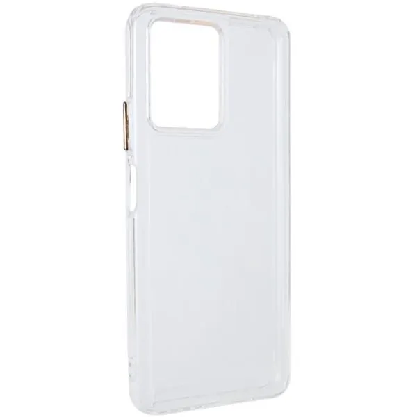 Чехол TPU+PC Clear 2.0 mm metal buttons для Xiaomi Poco F5 / Note 12 Turbo — Прозрачный — фото 1