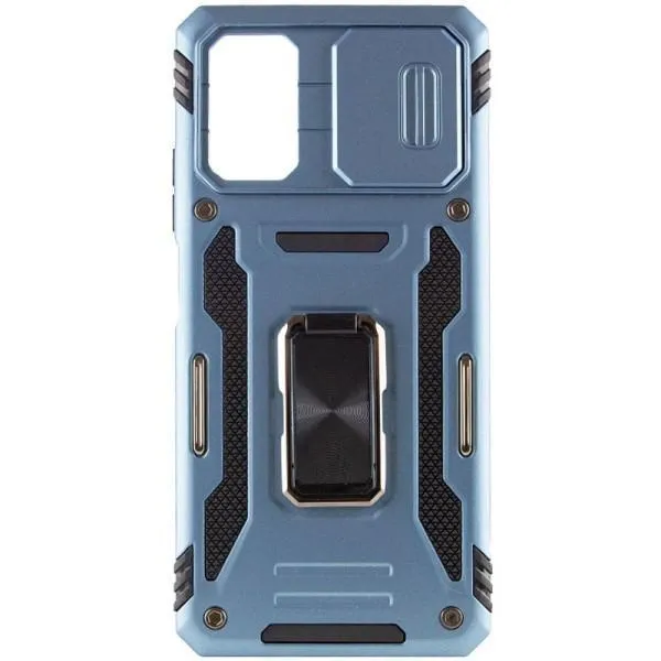 Ударопрочный чехол Camshield Army Ring для Xiaomi Poco F5 / Note 12 Turbo — Голубой — фото 3