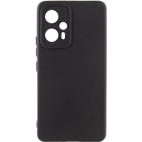 Чехол Silicone Cover Lakshmi Full Camera (A) для Xiaomi Poco F5 / Note 12 Turbo — Черный — фото 1
