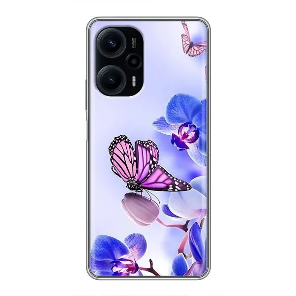 Чехол с принтом «Бабочка на цветочке» для Xiaomi POCO F5