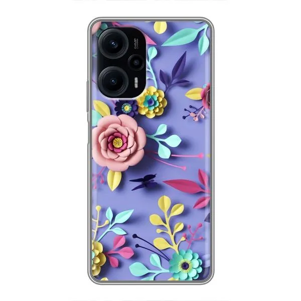 Чехол с принтом «Цветочный дизайн» для Xiaomi POCO F5