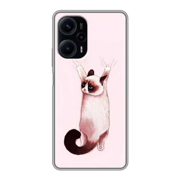 Чехол с принтом «Котик падает» для Xiaomi POCO F5