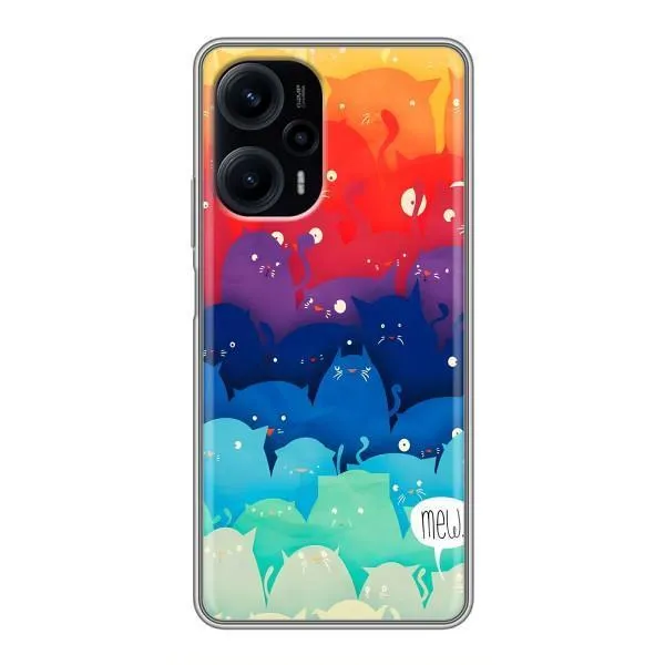 Чехол с принтом «Mew» для Xiaomi POCO F5