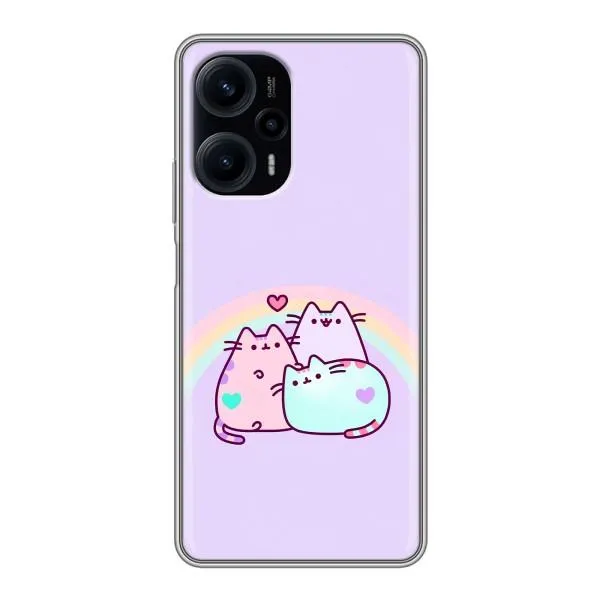 Чехол с принтом «Радужные котики» для Xiaomi POCO F5