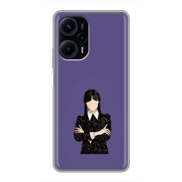 Чехол с принтом «Уэнздей в черном» для Xiaomi POCO F5