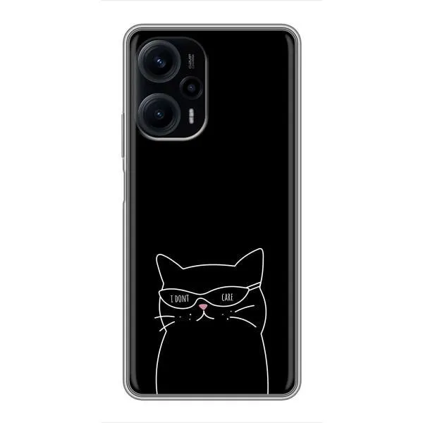 Чохол з принтом «Байдужий кіт» для Xiaomi POCO F5