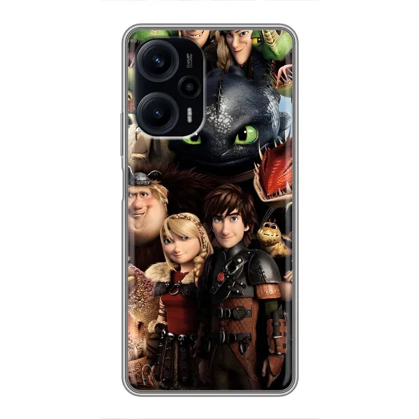 Чехол с принтом «Персонажи дракона» для Xiaomi POCO F5