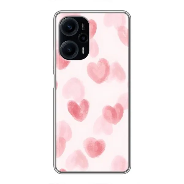 Чехол с принтом «Розовые сердечки» для Xiaomi POCO F5