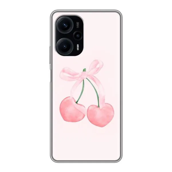 Чехол с принтом «Розовые вишни» для Xiaomi POCO F5