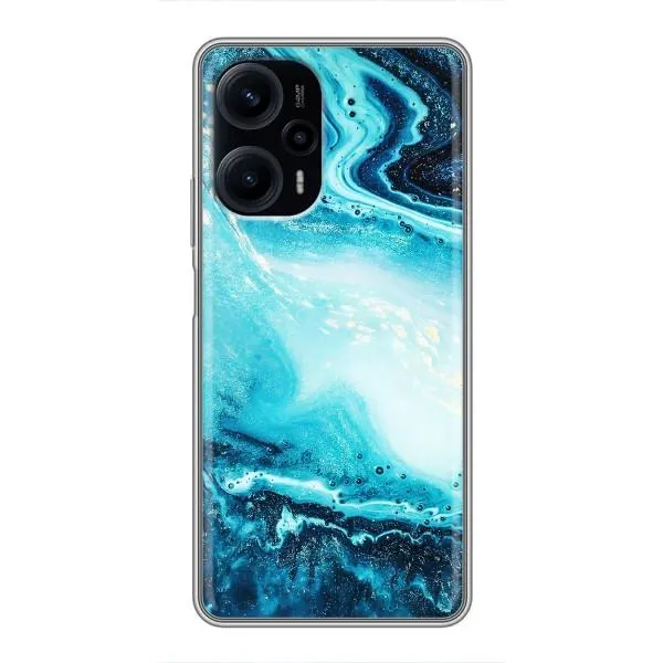 Чехол с принтом «Голубой мрамор» для Xiaomi POCO F5