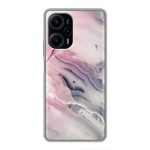 Чехол с принтом «Пурпурный Мрамор» для Xiaomi POCO F5