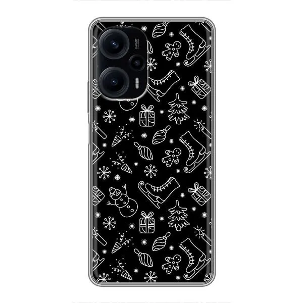 Чехол с принтом «Новогодний фон» для Xiaomi POCO F5 Чехол с принтом «Новогодний фон» для Xiaomi POCO F5