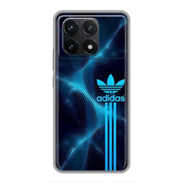 Чехол с принтом «Синий Адидас» для Xiaomi POCO F6 Pro Чехол с принтом «Синий Адидас» для Xiaomi POCO F6 Pro