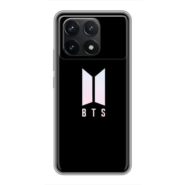 Чохол з принтом «Лого BTS» для Xiaomi POCO F6 Pro Чохол з принтом «Лого BTS» для Xiaomi POCO F6 Pro