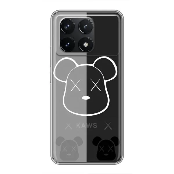 Чехол с принтом «БеарБрик глаза» для Xiaomi POCO F6 Pro