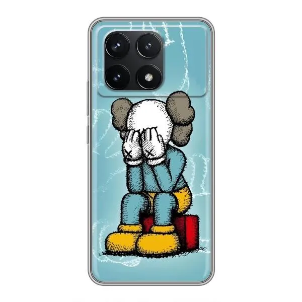 Чехол с принтом «Плач Bearbrick» для Xiaomi POCO F6 Pro