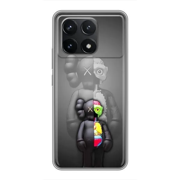 Чехол с принтом «Тело Bearbrick» для Xiaomi POCO F6 Pro