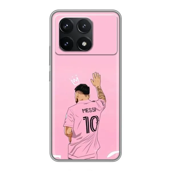 Чехол с принтом «Месси Маями» для Xiaomi POCO F6 Pro