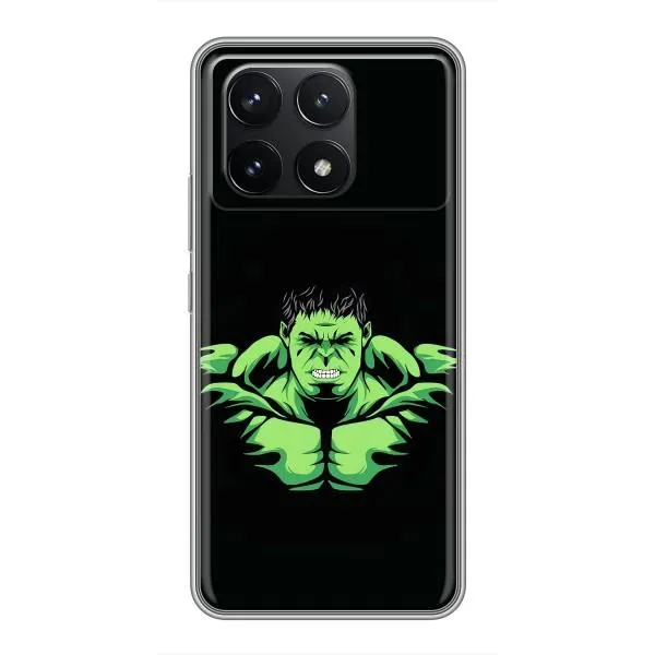 Чехол с принтом «Зелёный Халк» для Xiaomi POCO F6 Pro