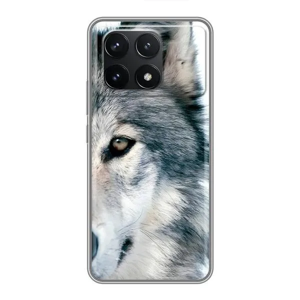 Чехол с принтом «Волк» для Xiaomi POCO F6 Pro