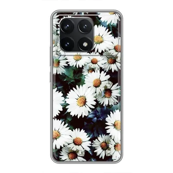 Чохол з принтом «Ромашки» для Xiaomi POCO F6 Pro