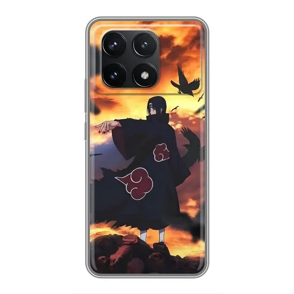 Чехол с принтом «Итачи с воронами» для Xiaomi POCO F6 Pro