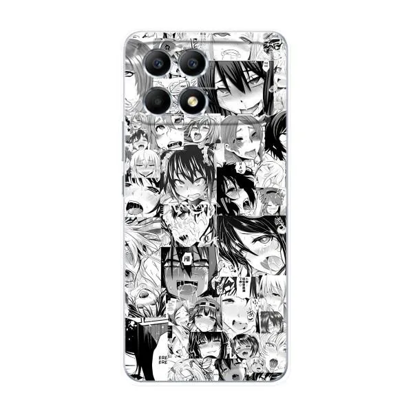 Чехол с принтом «Ahegao manga» для Xiaomi POCO F6