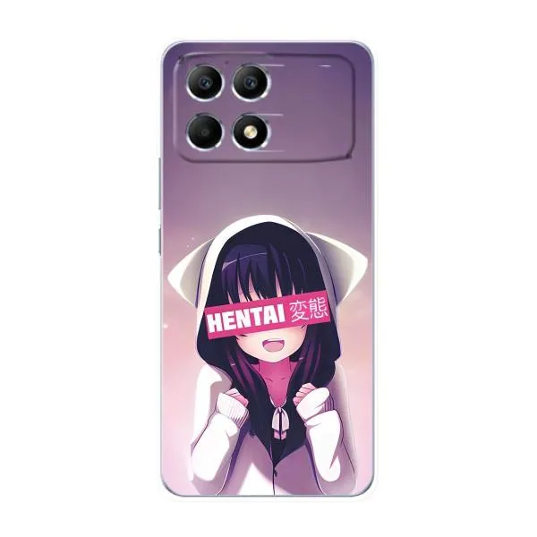 Чехол с принтом «Hentai chan» для Xiaomi POCO F6