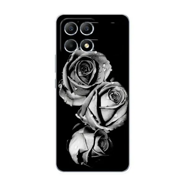 Чехол с принтом «Черная роза» для Xiaomi POCO F6