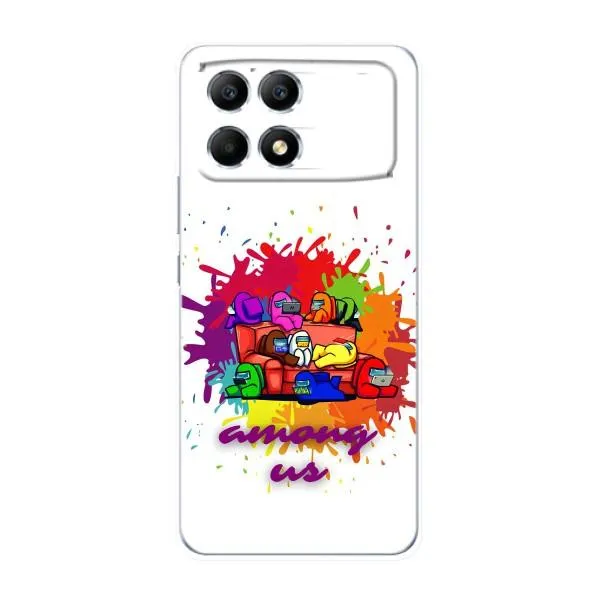 Чехол с принтом «Яркий АмонгАс» для Xiaomi POCO F6