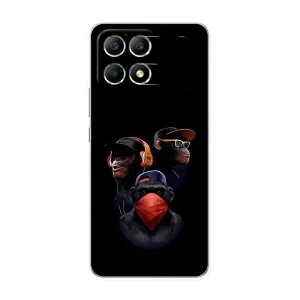 Чехол с принтом «Три обезьяны» для Xiaomi POCO F6 Чехол с принтом «Три обезьяны» для Xiaomi POCO F6